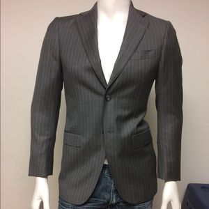 J.Hilburn Bespoke Blazer grey pinstriped 36 R
